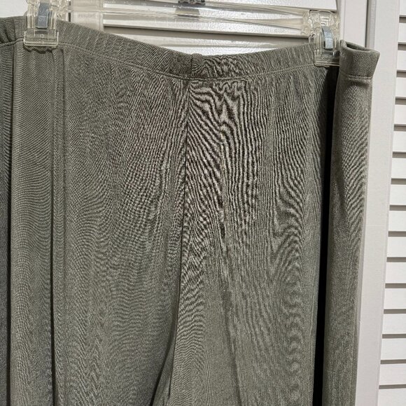 Chico’s Travelers Pants Olive 3R (XL) Pull-On Straight Leg - Picture 5 of 7